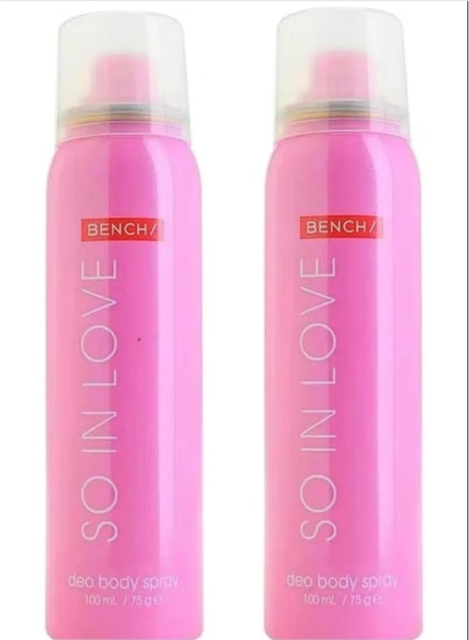 So In Love Deo Body Spray 100*2ml
